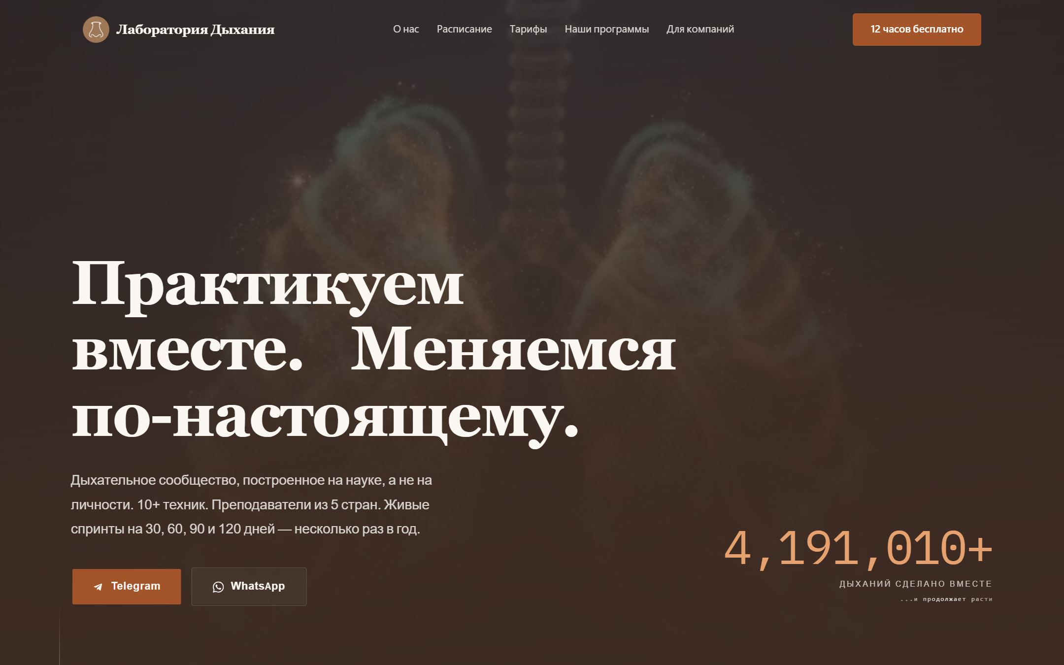 Home page di Breath Lab Space