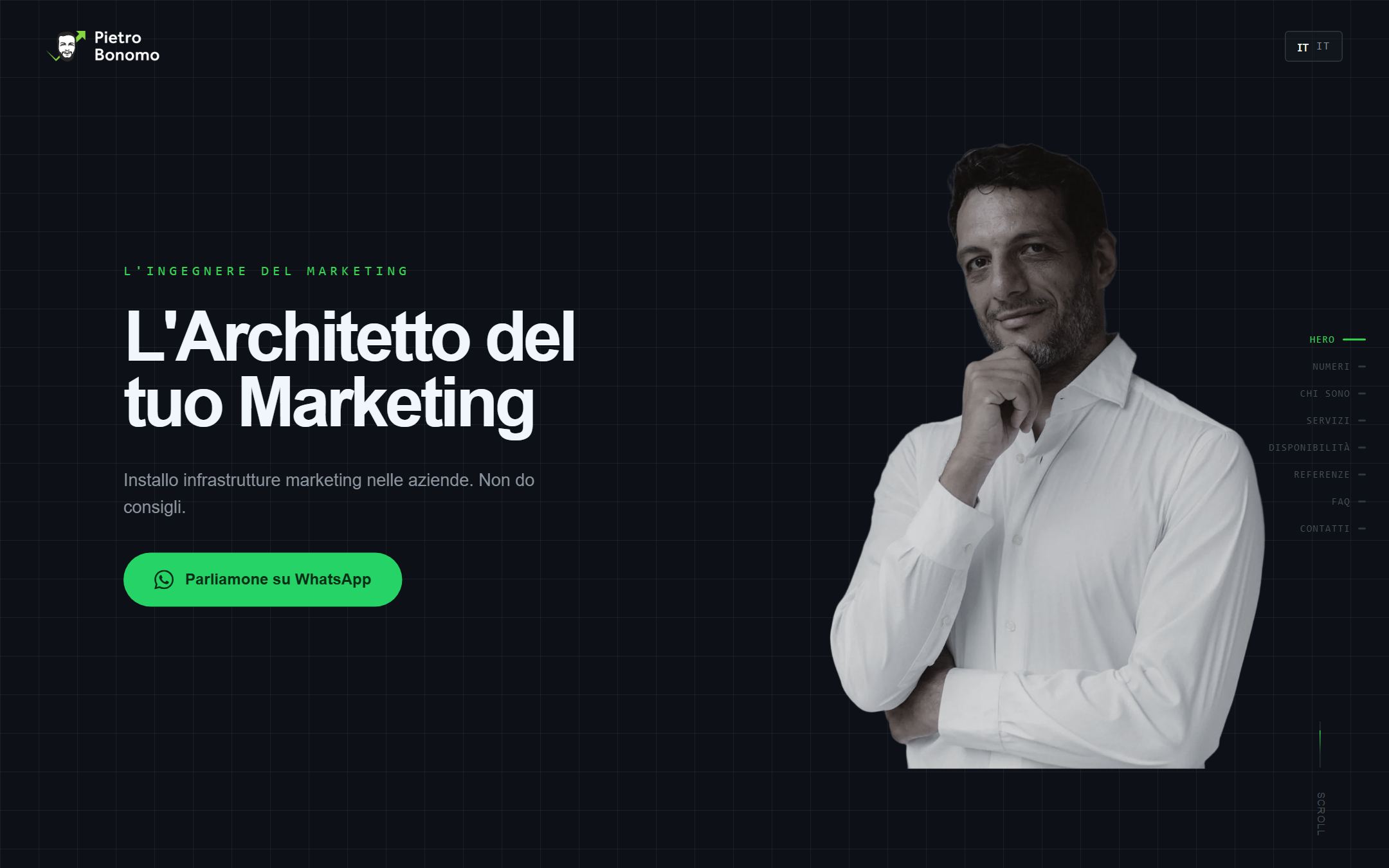 Home page del sito di Pietro Bonomo